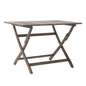 Blissique Outdoor Foldable Wood Dining Table With Slat Design