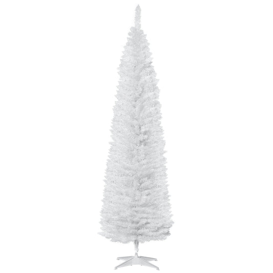 HOMCOM 7' Artificial Pencil Christmas Tree
