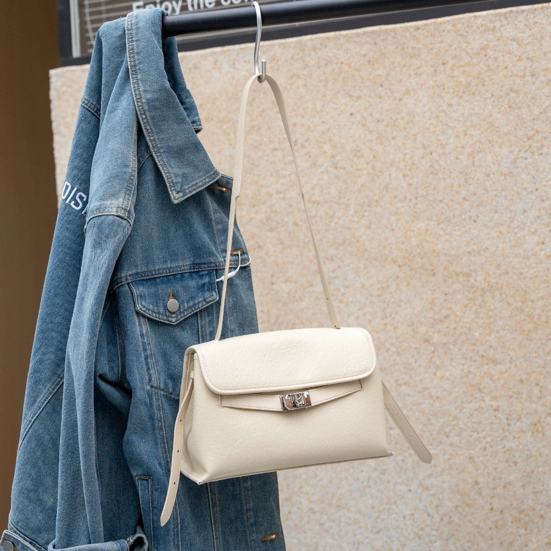 First-layer Vegetable-tanned Cowhide Kelly Bag 2026 New Small Square Bag, Retro Commuter Bag, Large Capacity Crossbody And Shoulder Bag For Women