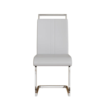 Modern Dining Chairs With Padded Seat, High Back
