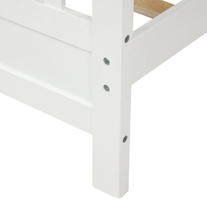 Platform Bed With Paneled Headboard And Footboard