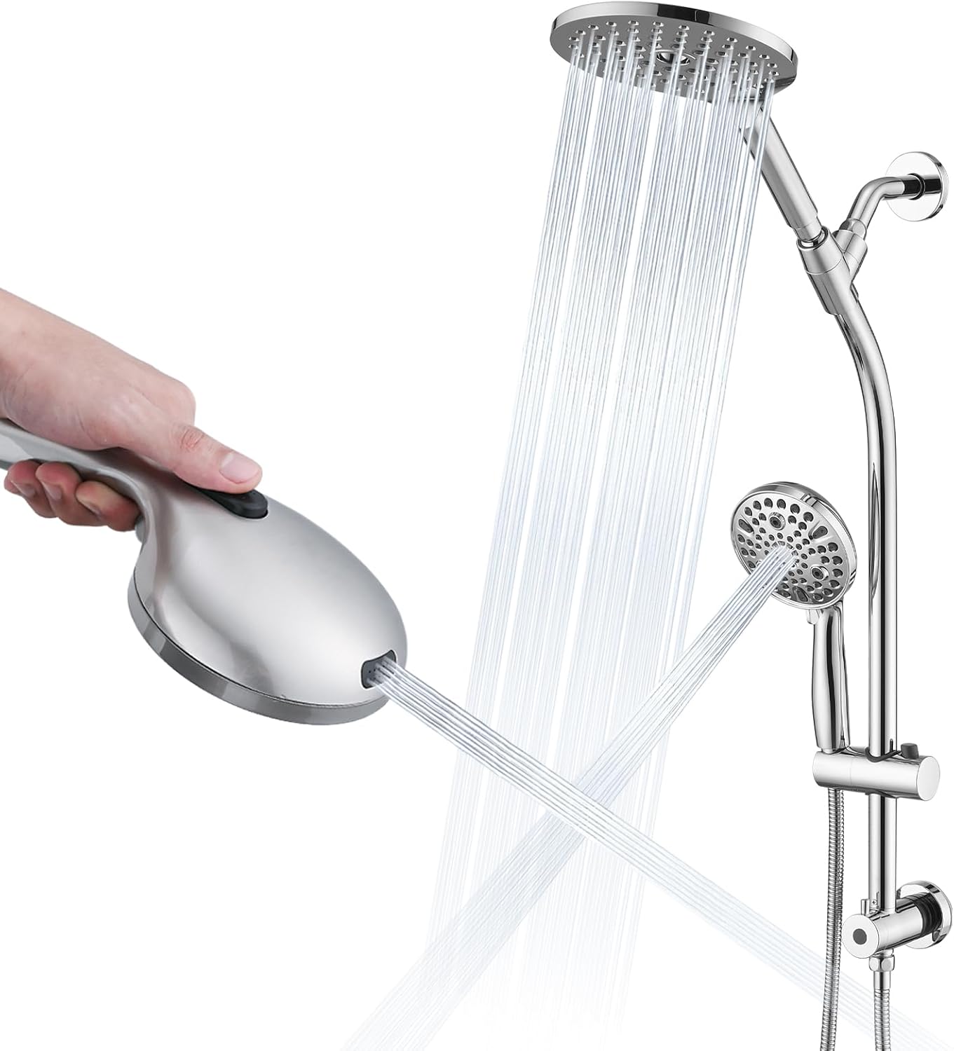 High Pressure Dual Shower Head Set