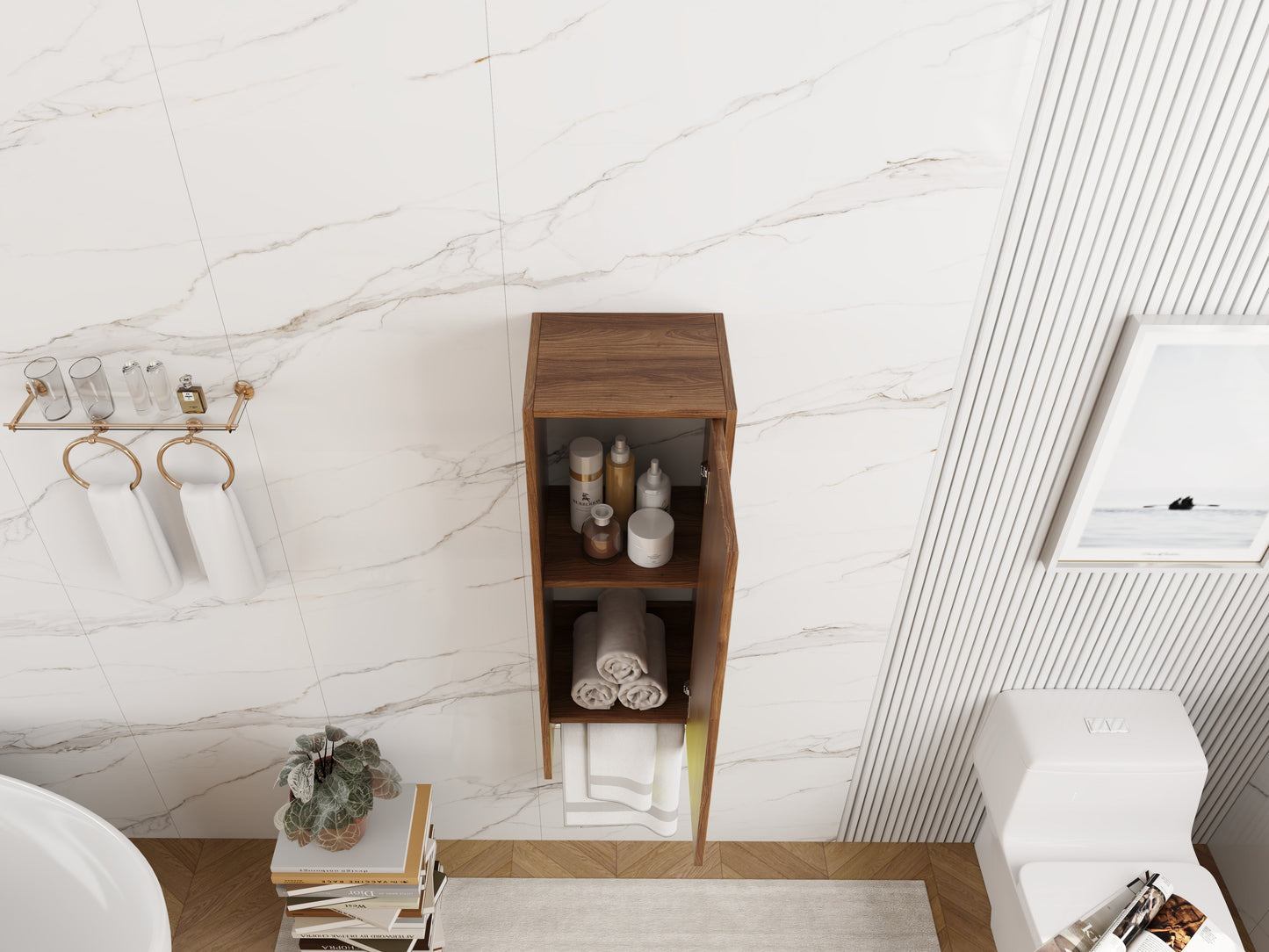 12 Inch Small Wall Mounted Side Cabinet