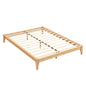 Solid Dry Bamboo Platform Bed Frame, With Slat Support