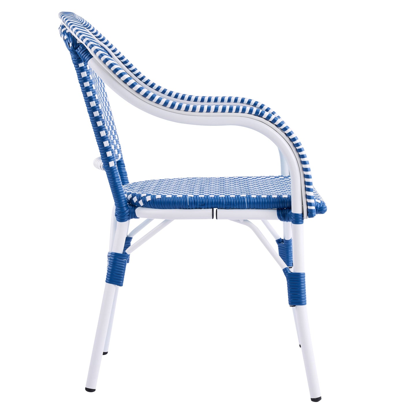 Outdoor Bistro Chairs with Aluminum Frame, Set of 2