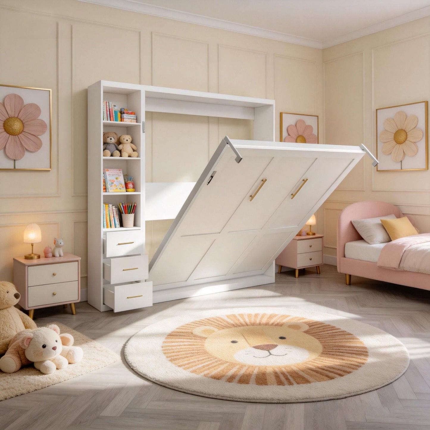 Folding Vertical Murphy Wall Bed