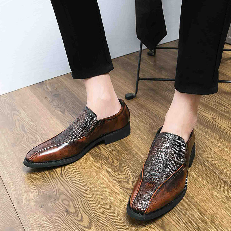 Loafer Trendy Retro British Slip-on Leather Shoes