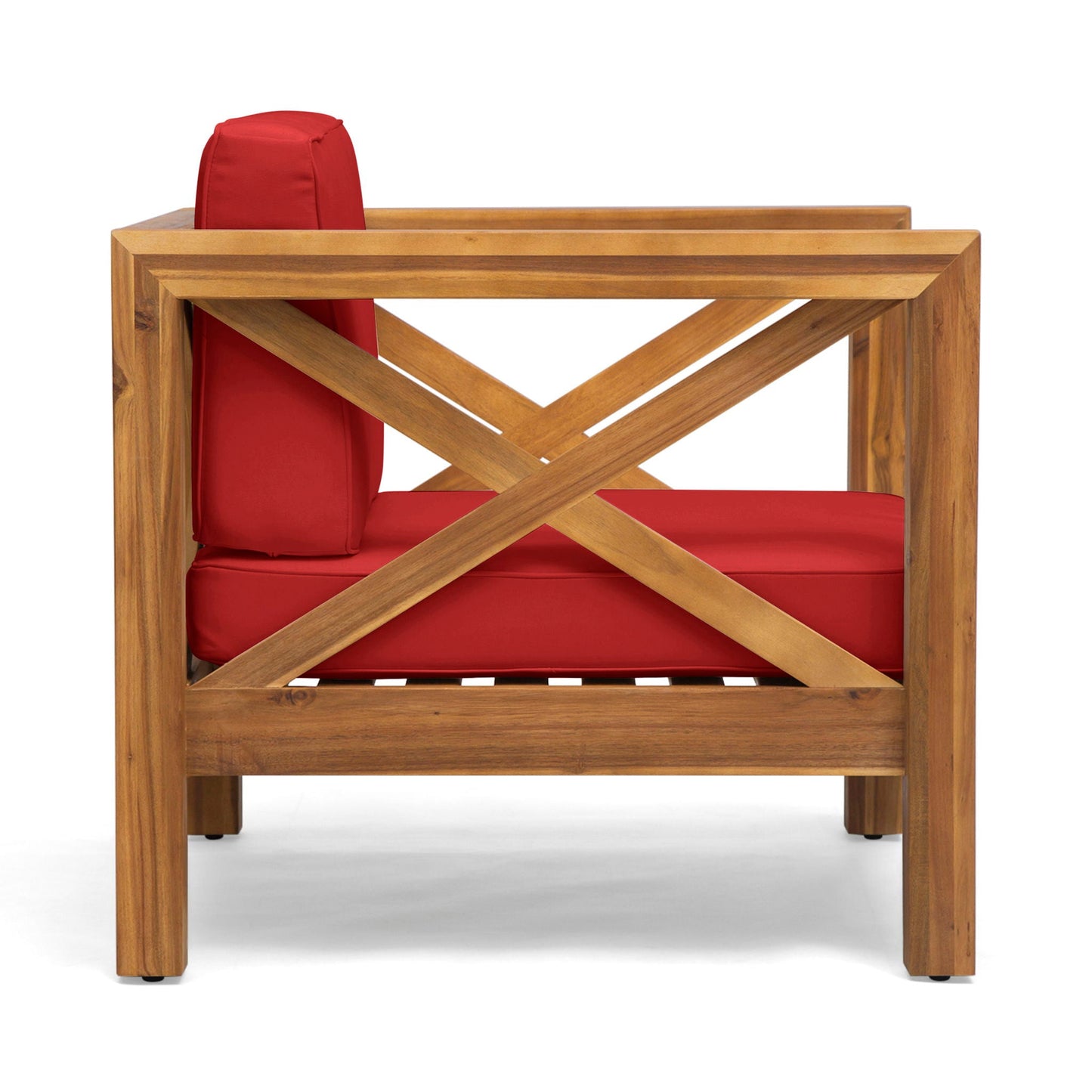 Brava Mid-Century Modern Club Chair with Water Resistant Cushions
