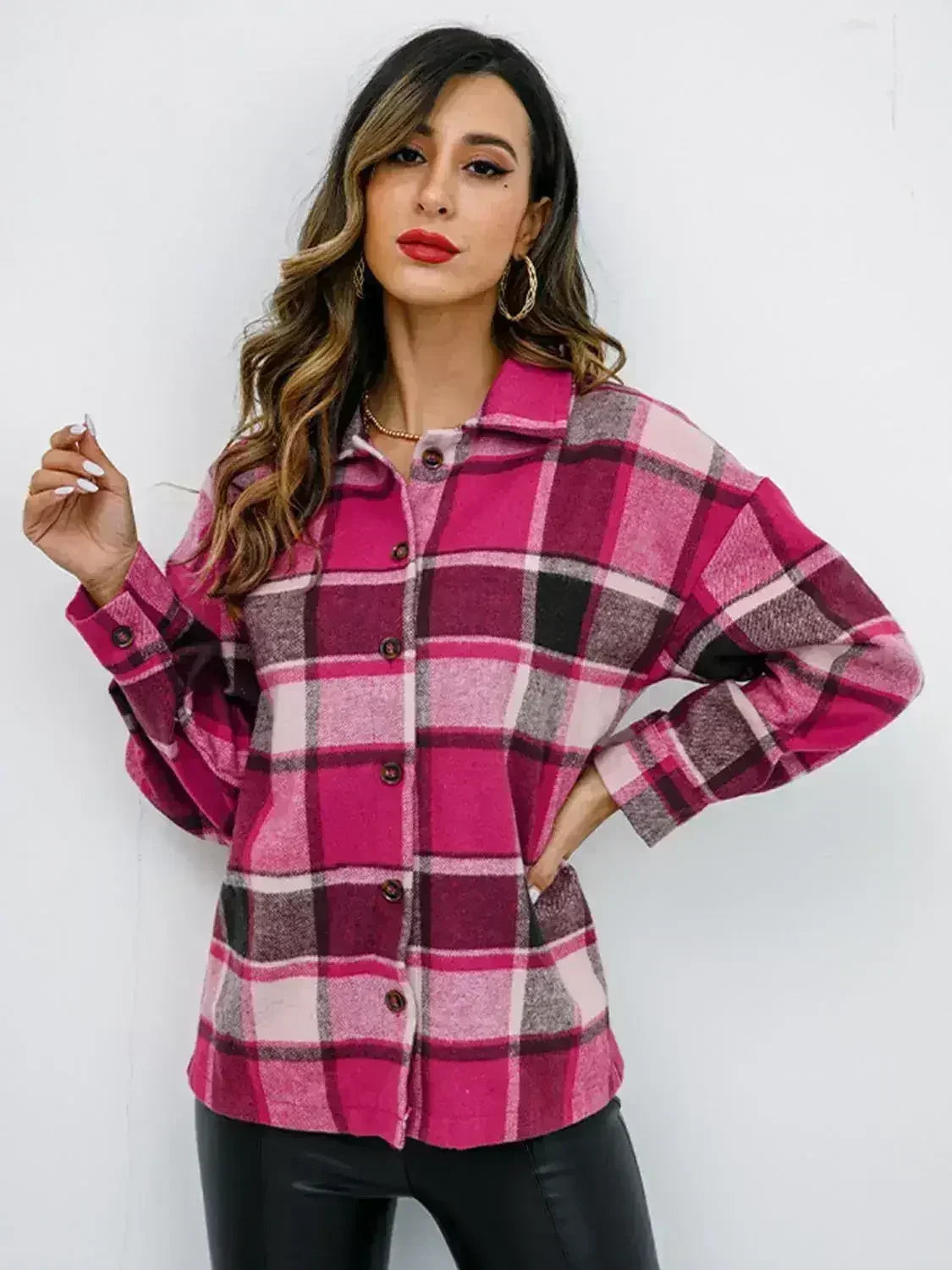 Pumpkin Spice Button-Down Jacket