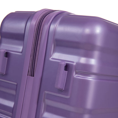 HIFINE Tourist 3-Piece ABS Spinner Wheel Luggage Set (Purple)