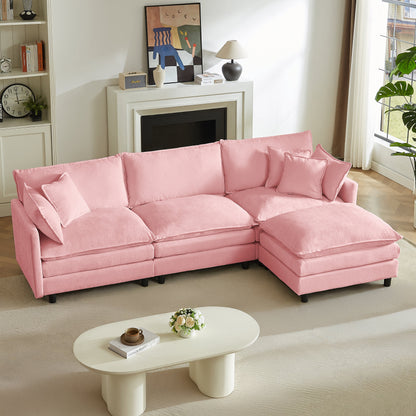 Modular Sectional Sofa - 110 Inch L Shaped Couch Set
