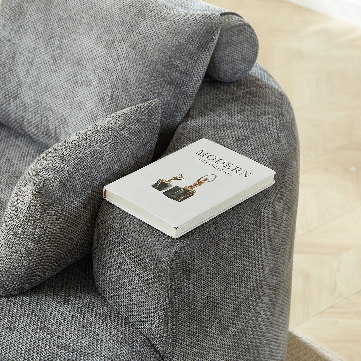 Single Sofa, Sleeper Chair For Living Room - Gray