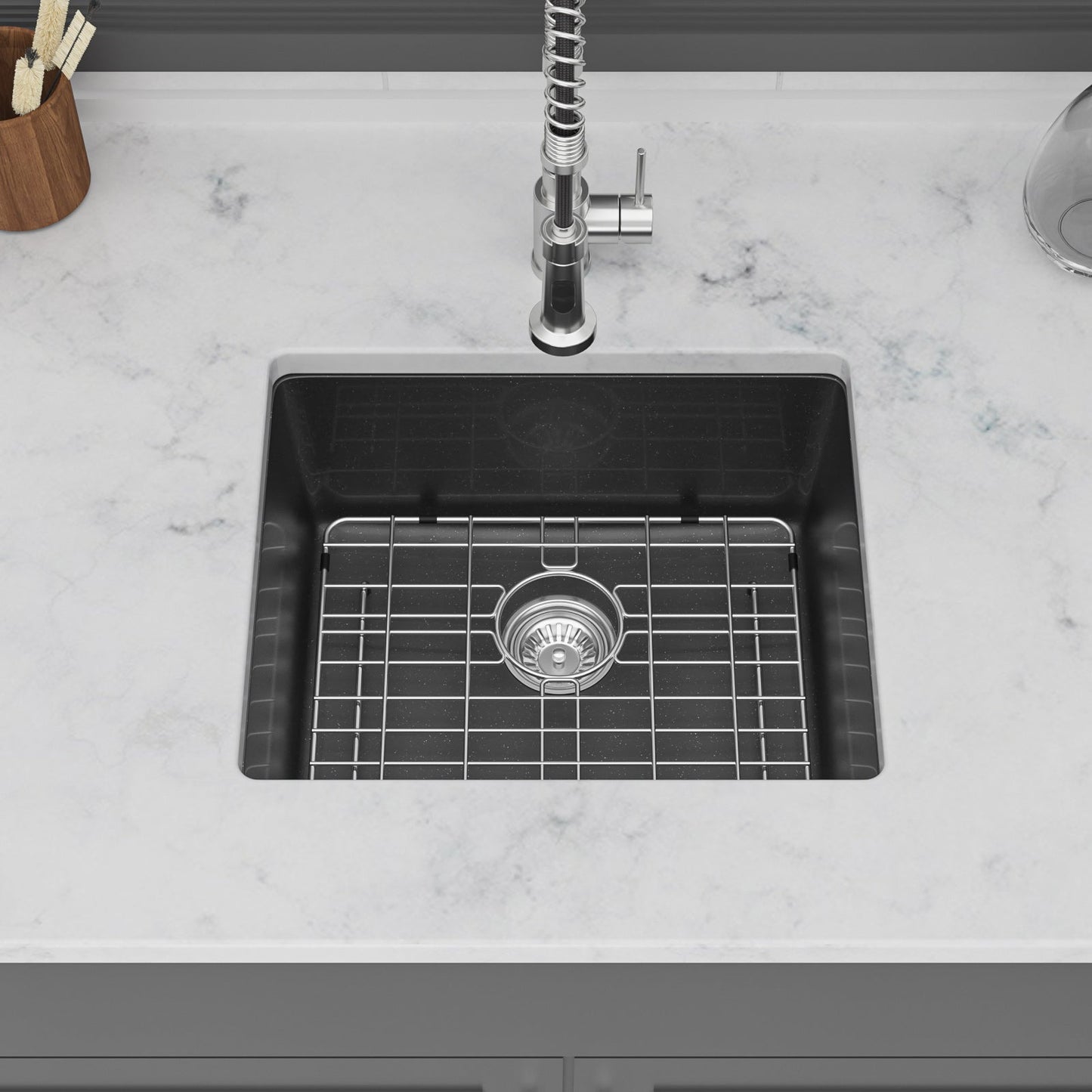Quartz Kitchen Sink - 21" x 18" x 9.65"