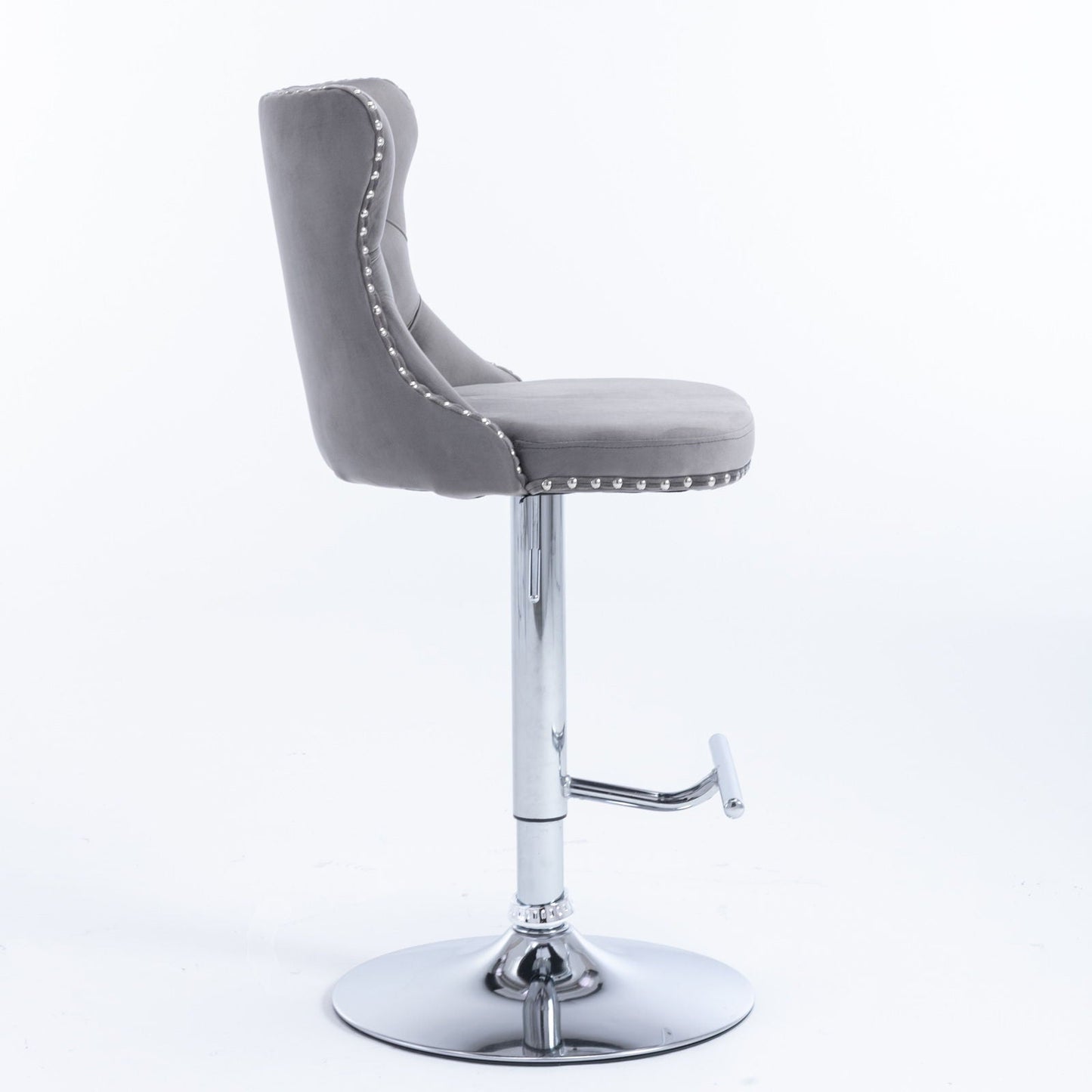Swivel Adjustable Height Barstools Set of 2