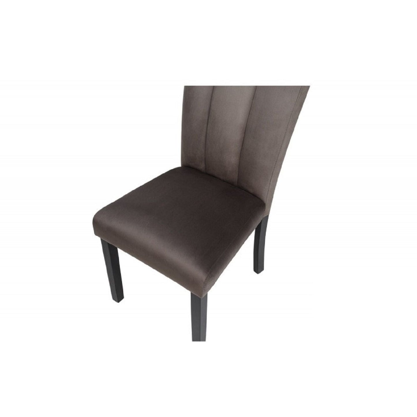 Dining Chairs With Pedestal Base (Set of 2) - Black / Brown