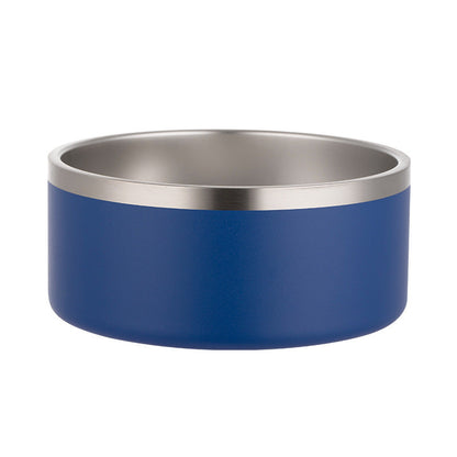 Stainless Steel Dog Bowl Inside And Outside 304 With Silica Gel Pad