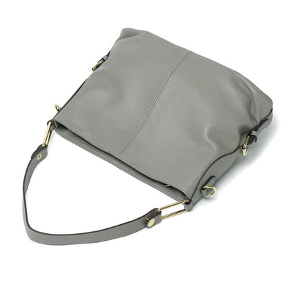 Elegant Genuine Leather Handbag - Stylish Fashion Leather Hobo Bag & Crossbody Tote Bag