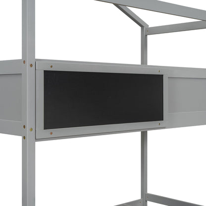 House Style Bunk Bed With Storage Staircase And board