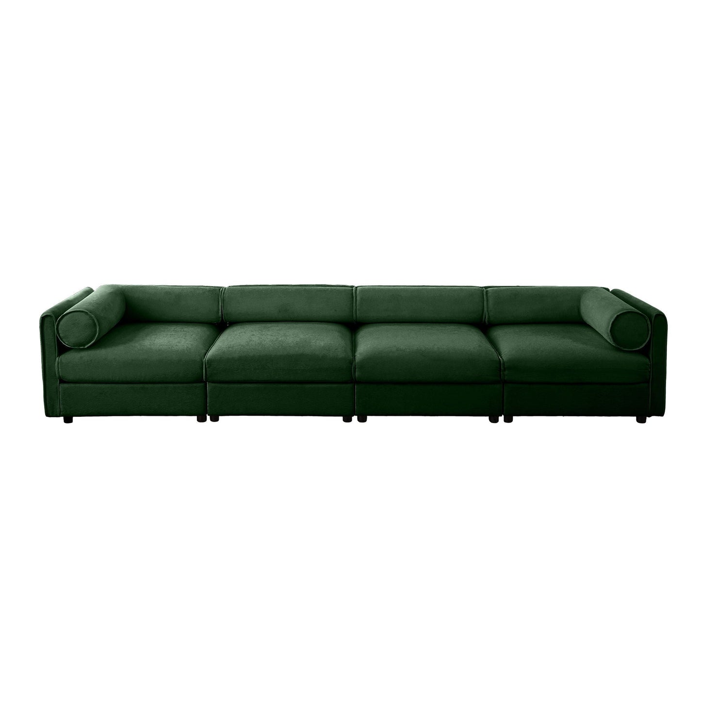 Stylish Sofa With Storage Seat And Cylindrical Backrest