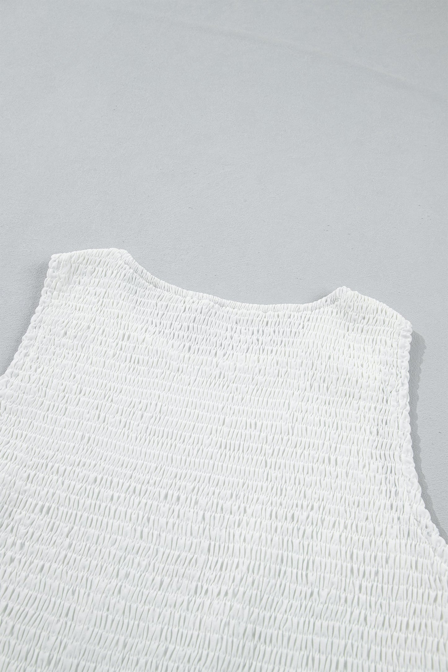 Danielle Smocked Lace Peplum Top