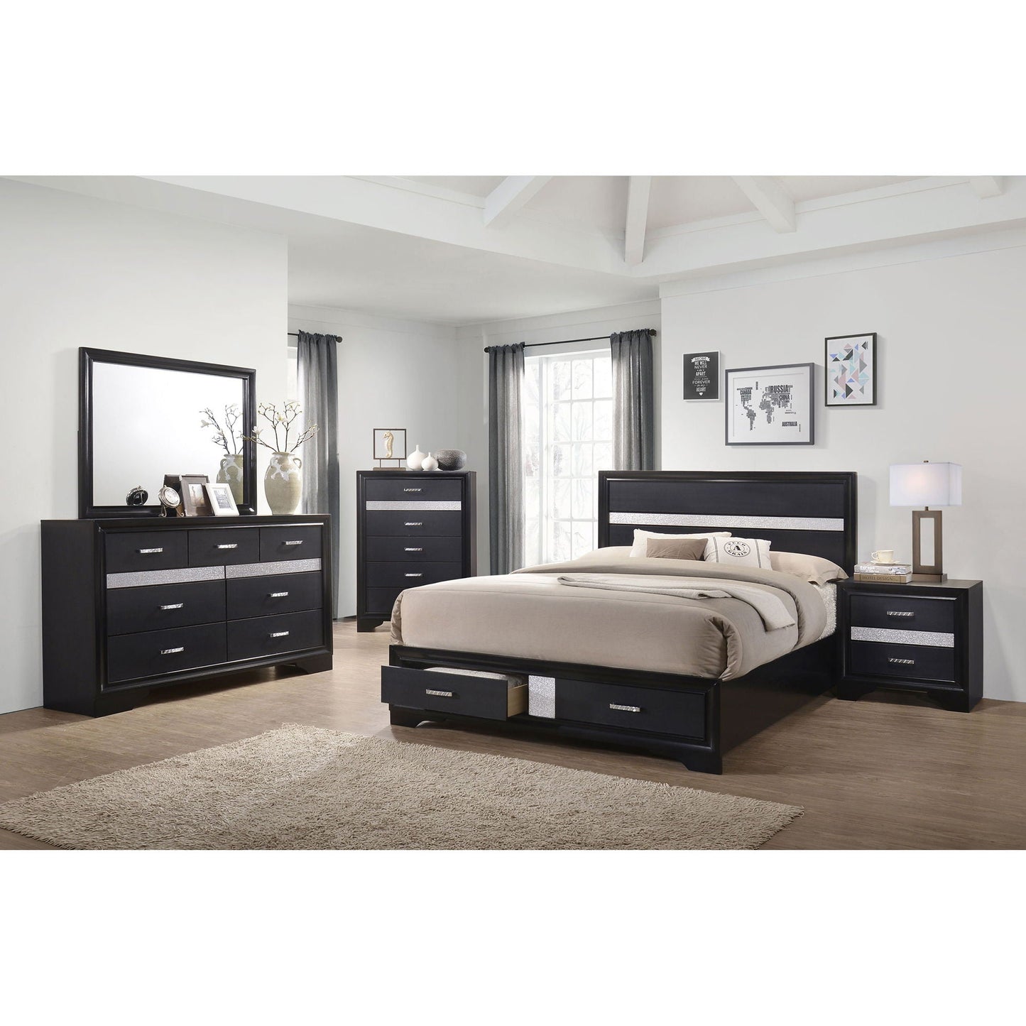 Storage Platform Bed 2 Drawer