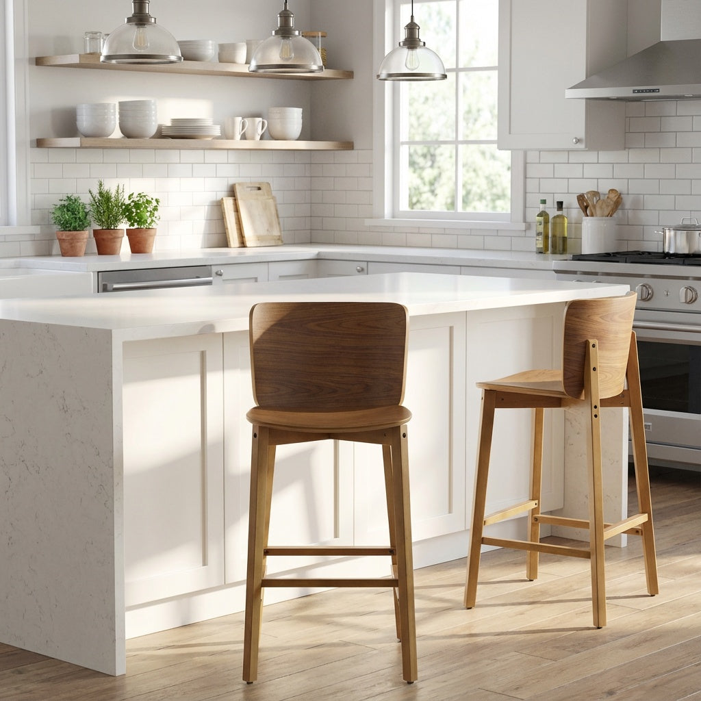 Pari Indoor Wooden Barstool