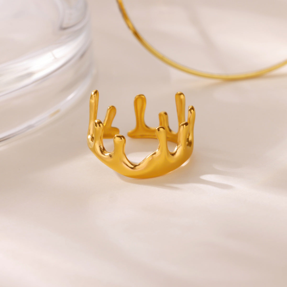 Creative Alien Big Wave Open Ring For Women