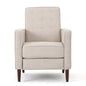 Mid-Century Modern Recliner With Button Tufted Waffle Stitch
