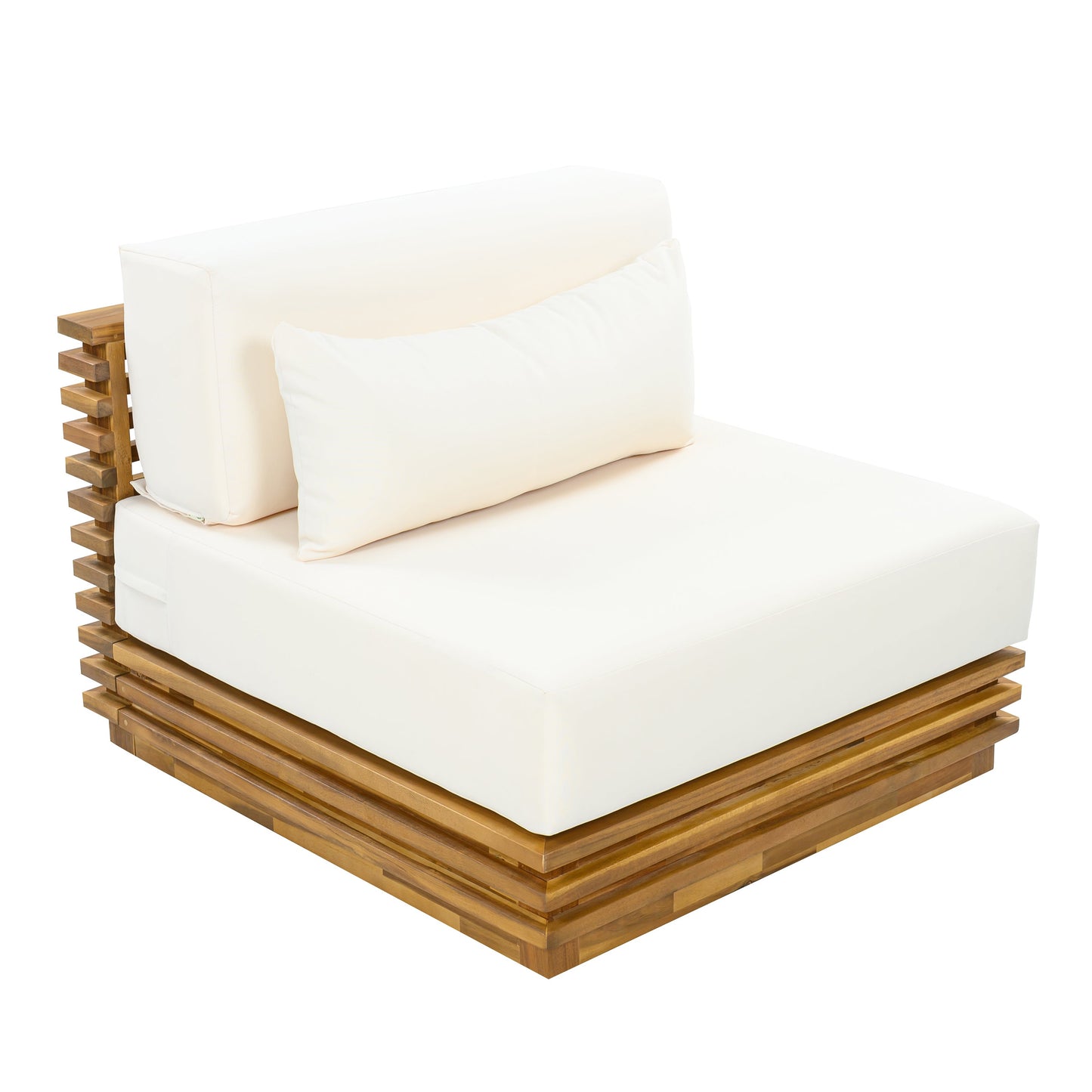 Oversized Outdoor 2-Piece Chat Set with Club Chair and Side Table