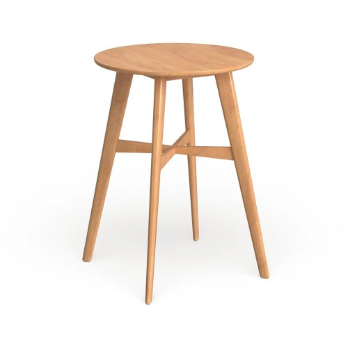 Mid-Century Modern Round Bar Table – 42" High Bar Table with Tapered Legs