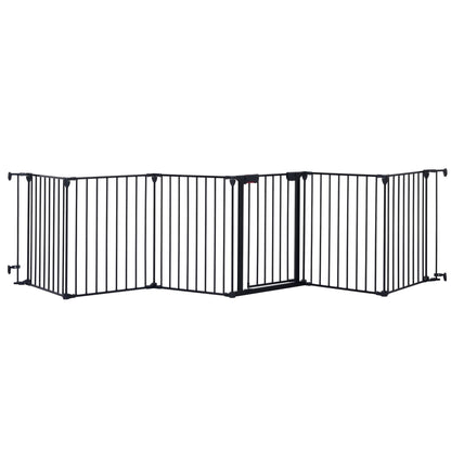 Adjustable Safety Gate Play Yard Metal Doorways Fireplace Fence Christmas Tree Fence Gate For House Stairs Gate Prohibited Area Fence