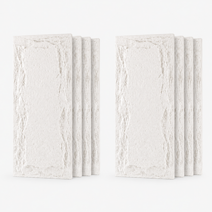 3D Faux Stone Wall Panels - 8 PCS PU Wainscoting