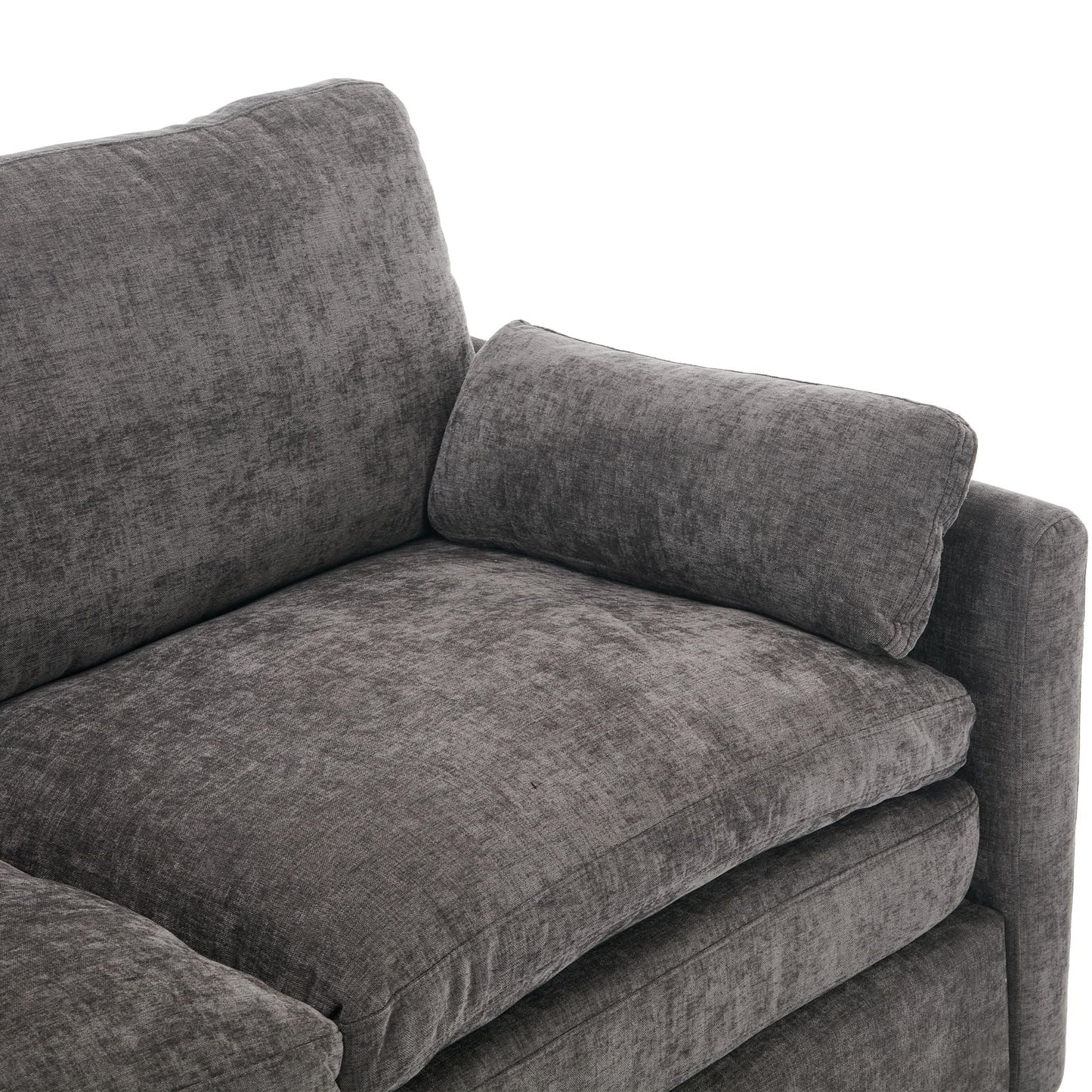 Cozy Upholstered Cushion Loveseat Sofa For Living Room