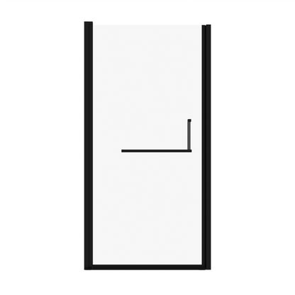 34"-35.2" x 72" Semi-Frameless Pivot Shower Door, Matte Finish