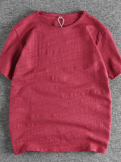 Men's Round Neck Short Sleeve T-Shirt