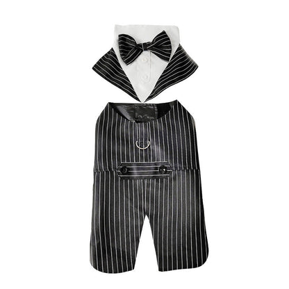 Dog Tuxedo Pet Wedding Groomsmen Outfit