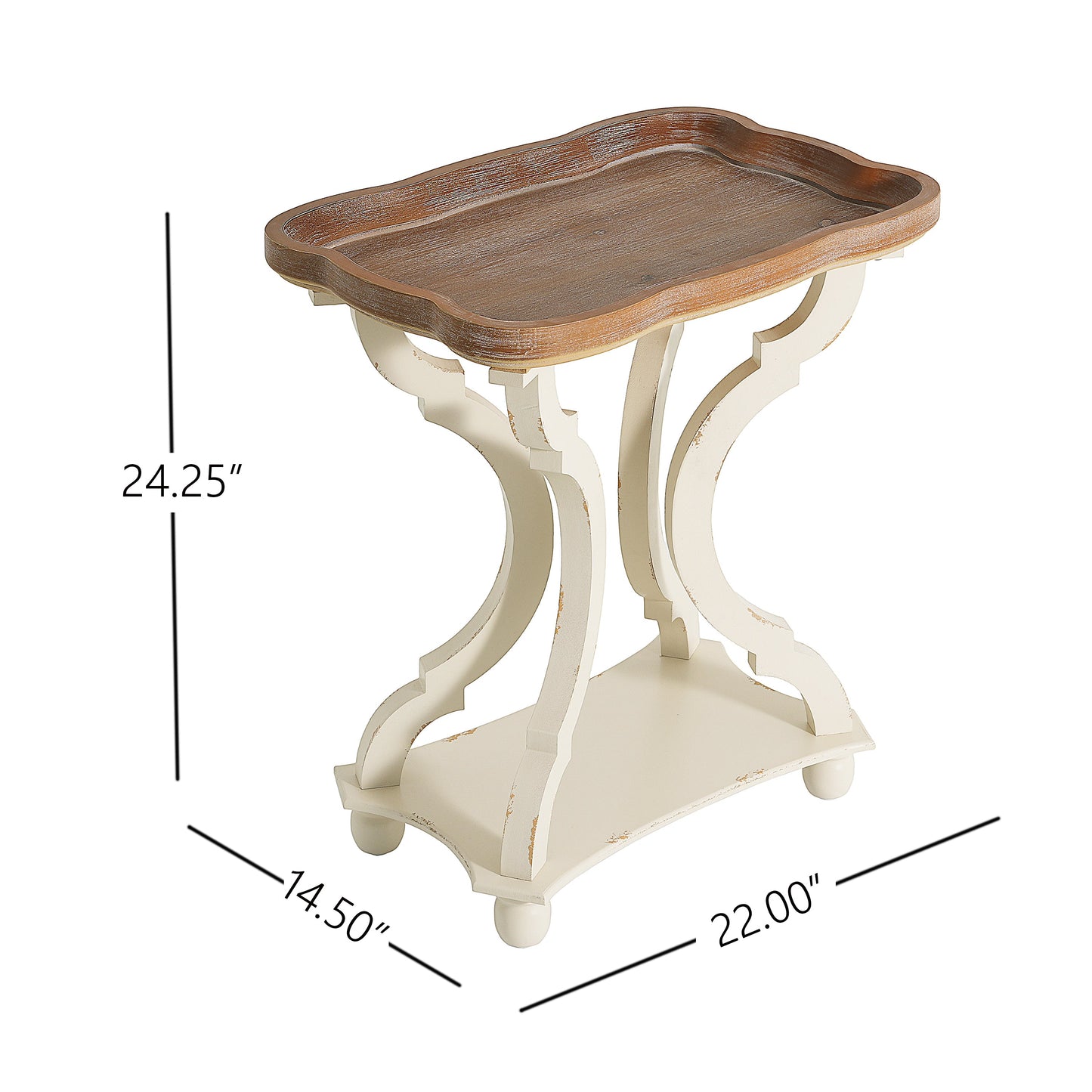 End Table Natural White