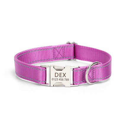 Nylon Reflective String Dog Collar