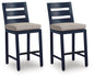 East Beach - Barstool (Set of 2) - Blue