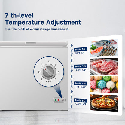ORIKOOL 7.0 Cu.ft Chest Freezer