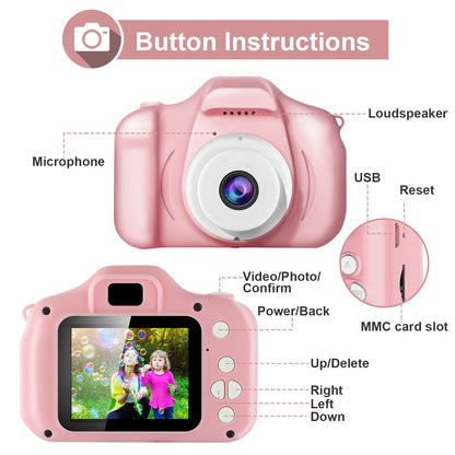 iMounTEK Kids Digital Camera w/ 2.0Ó Screen 12MP 1080P FHD Video Camera 4X Digital Zoom Games 32GB Card Supported Shockproof Child Camcorder for 3-10