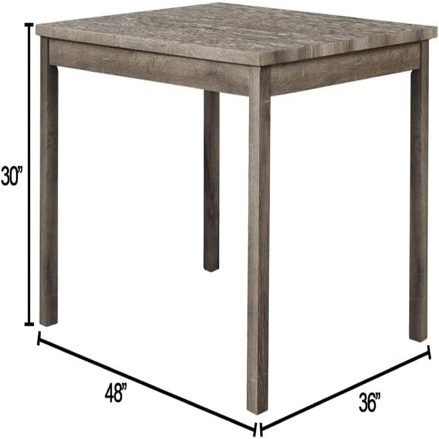 5 Piece Transitional Dining Set With Table And Upholstered Chairs