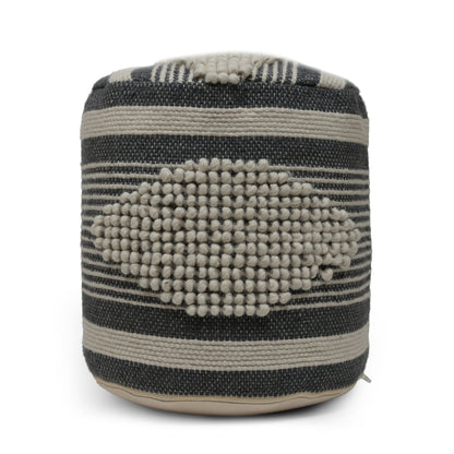 Diamond - Handcrafted Cylindrical Pouf