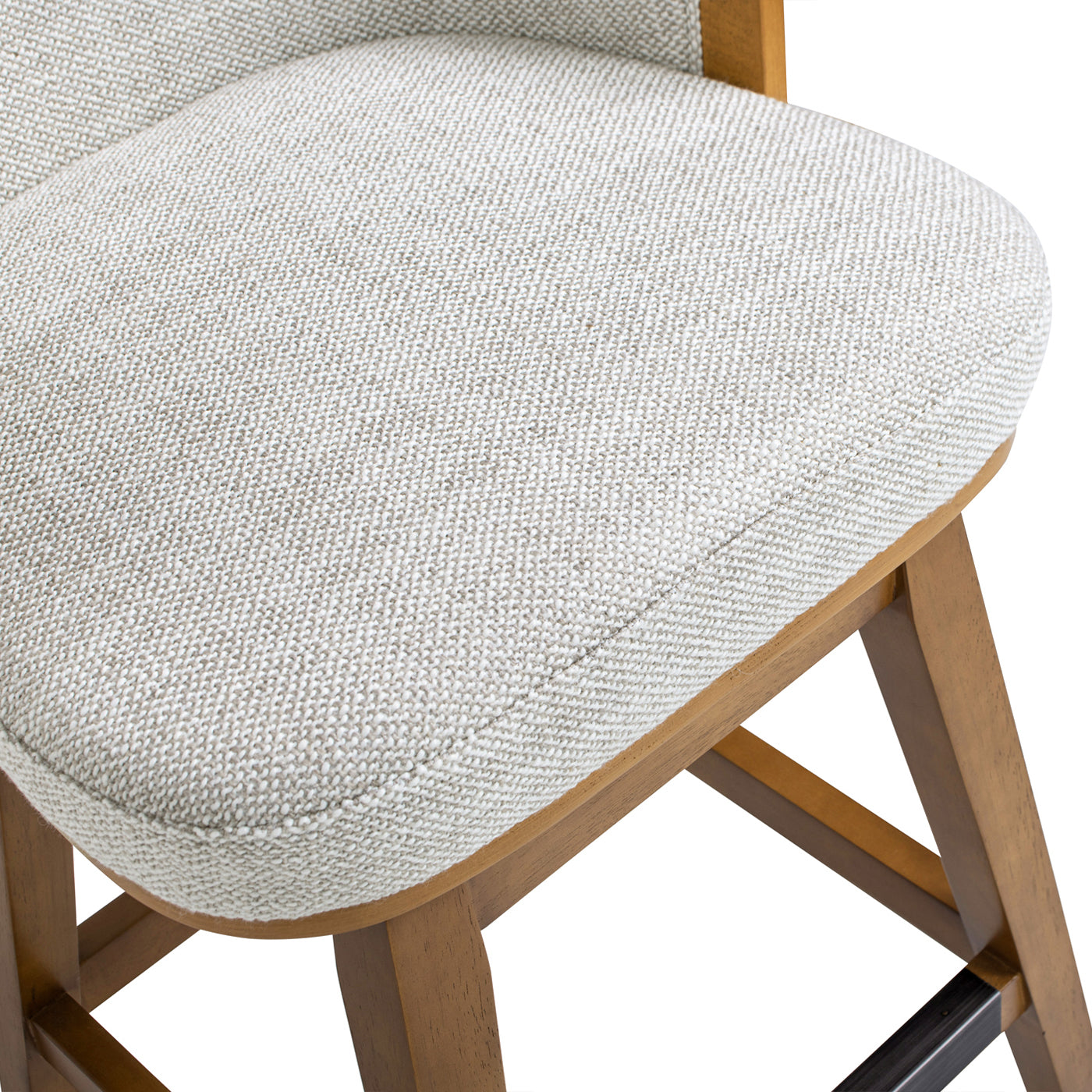 Bahama 26" Cane Rattan High-Back Swivel Counter Stool with Recessed Arms