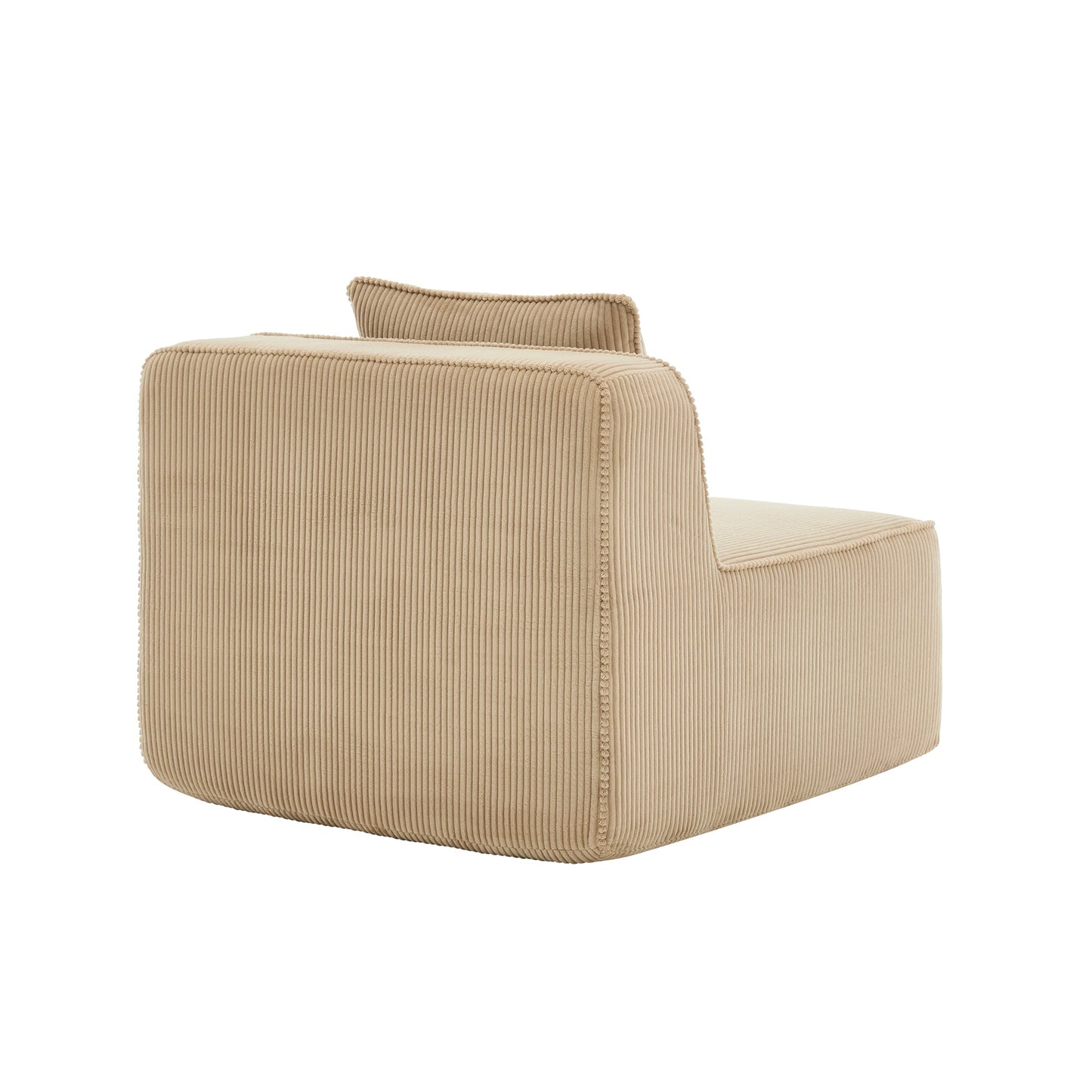 Armless Sofa With Pillow Corduroy - Camel