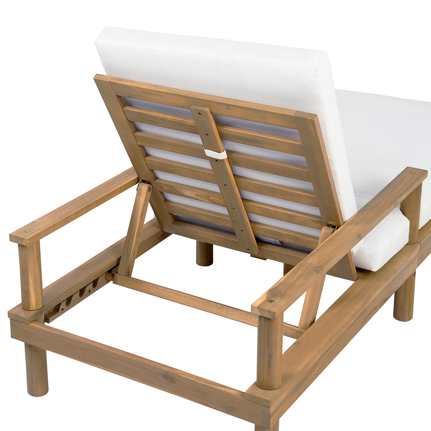 5 Position Adjustable Outdoor Chaise Lounge