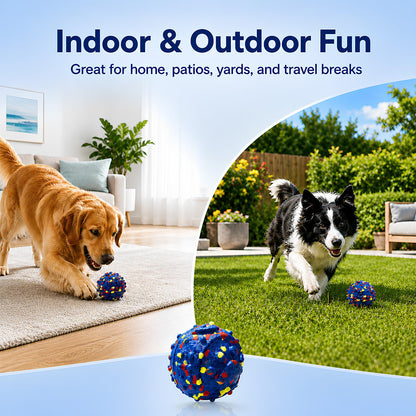 Smart Interactive Dog Toys For Large Dogs, 3.1 Inch Auto Lightweight Moving Dog Toy, Chew-Resistant E-TPU Interactive Dog Ball, IP54 Waterproof, USB-C Rechargeable, Indoor & Outdoor
