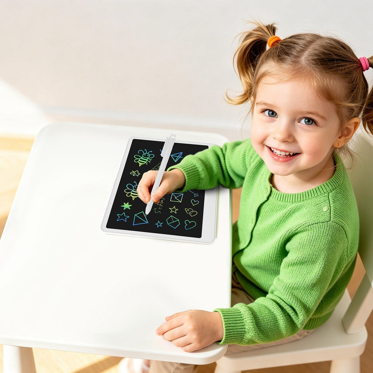 LCD Writing Tablet for Kids with Stylus & Lock Function
