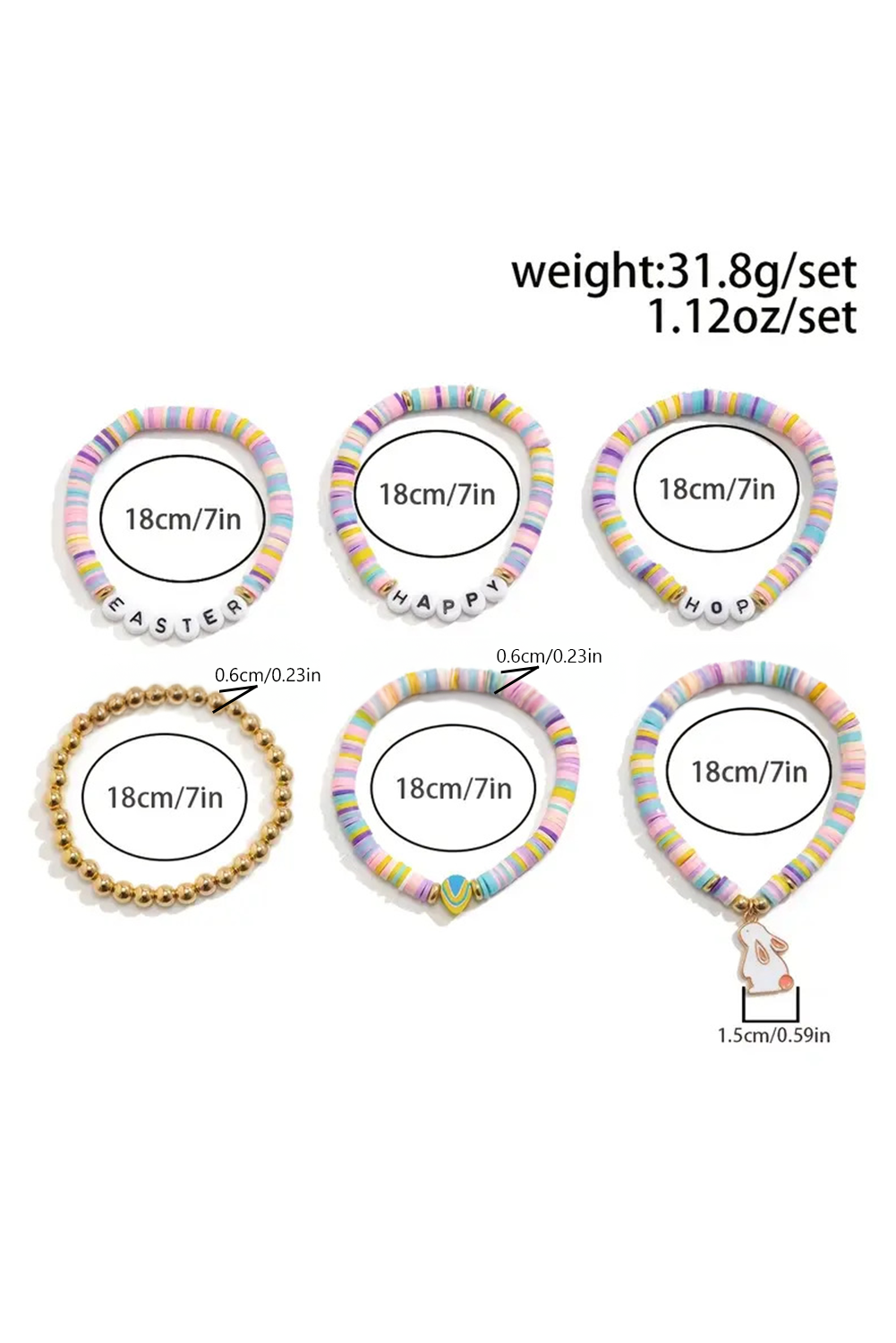Kylee Beaded Elastic Layer Bracelet