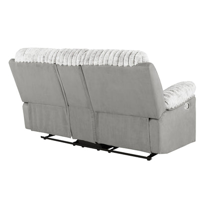 Bruni - Console Reclining Loveseat With Manual Recline